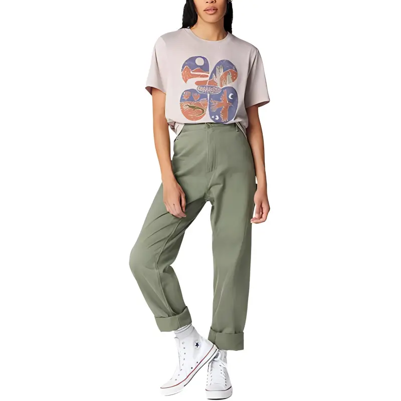 Converse T Shirt Women's Light Brown-2