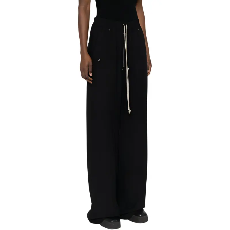 RICK OWENS Wide Bela Pants 'Black'-4