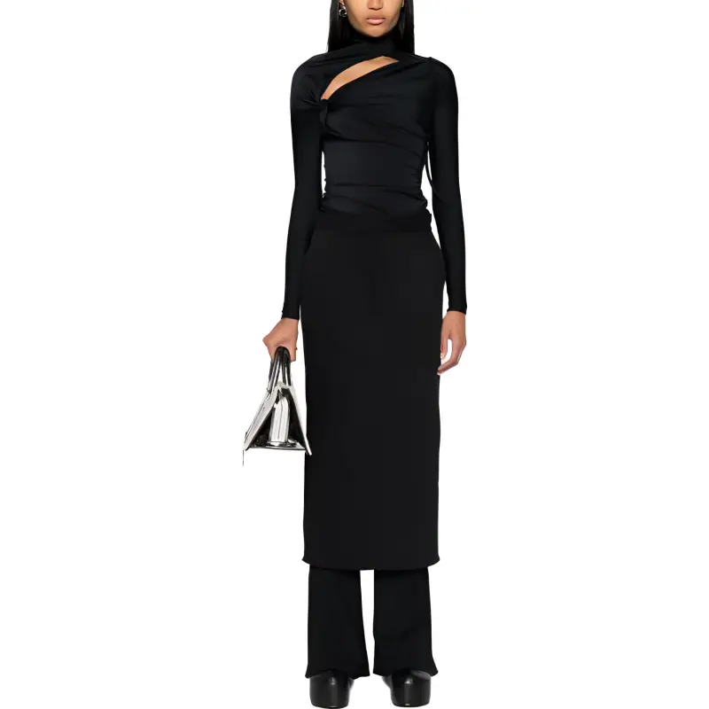 COPERNI Logo plaque Cut out Long sleeve Top-1