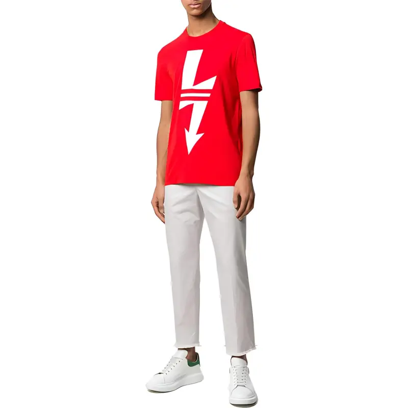 Neil Barrett T Shirts Men Red-2
