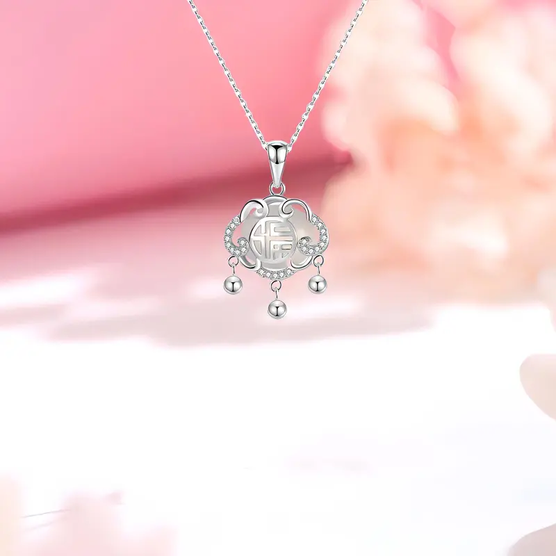 CHINA GOLD Chalcedony Necklaces Women's-2