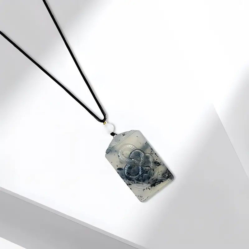 GIFU Serpentine Jade Necklaces Unisex-1