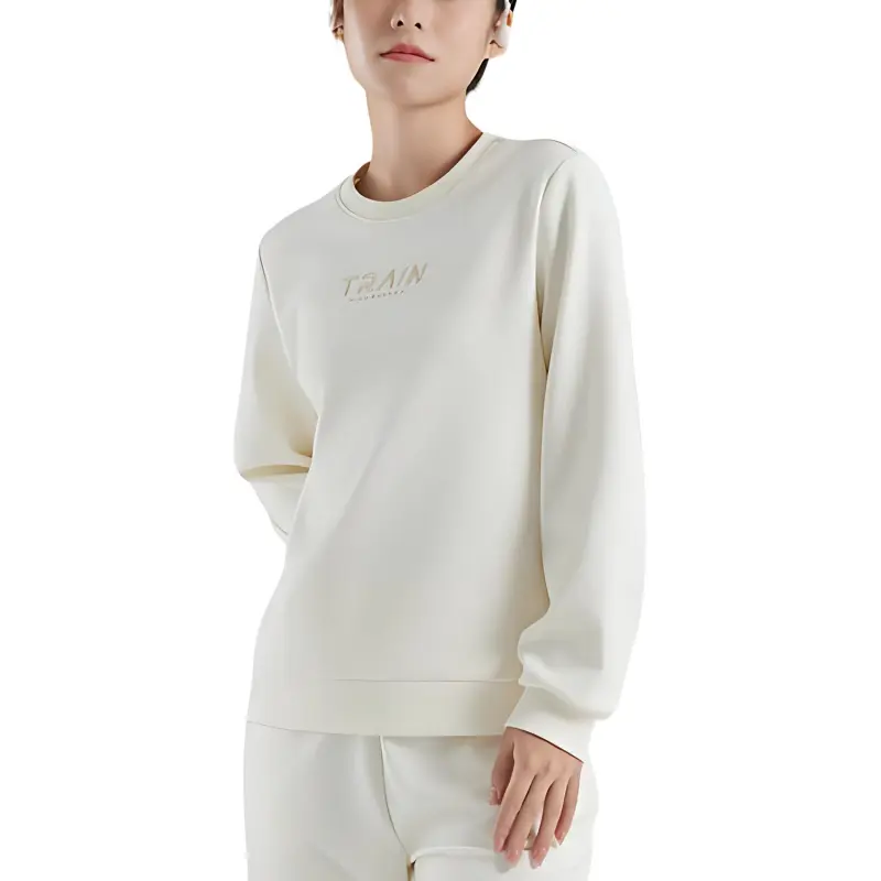 QIAODAN Sweatshirt Women's Cream White-1