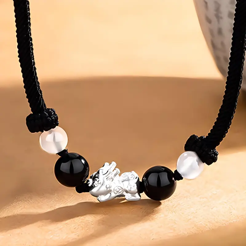 CHINA GOLD Foot Silver 990 Necklaces Unisex-1