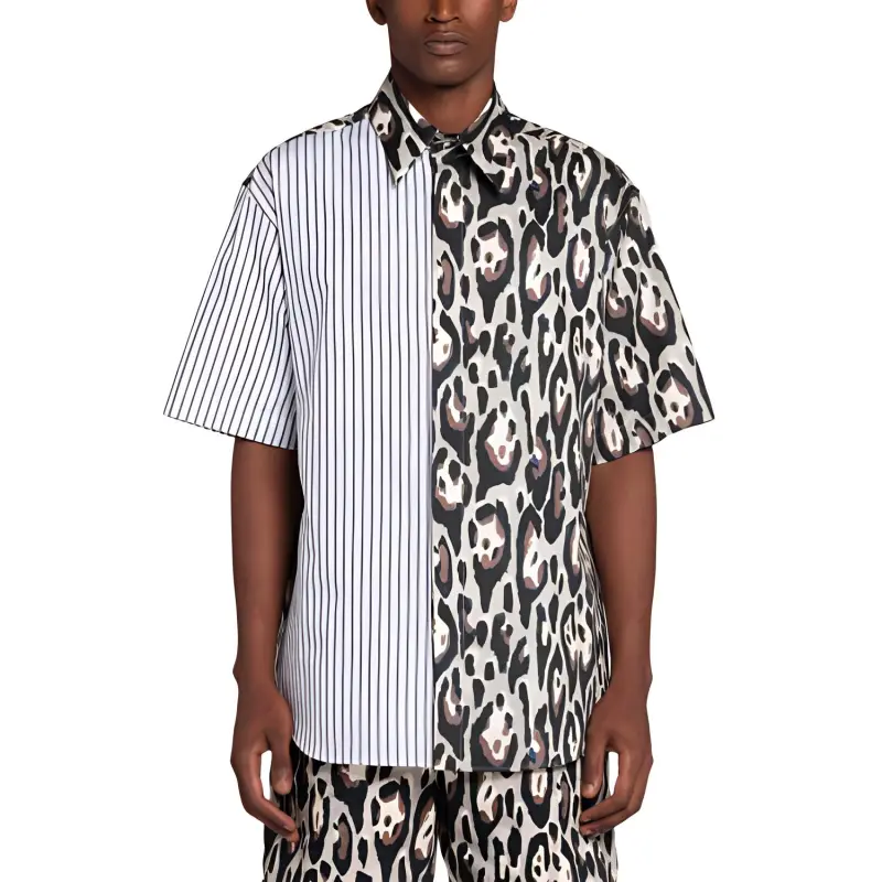 Roberto Cavalli Mix print Short sleeve Shirt-2