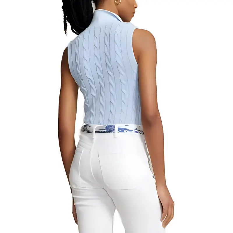 Polo Ralph Lauren Polo Pony Cable knit Polo Top-2