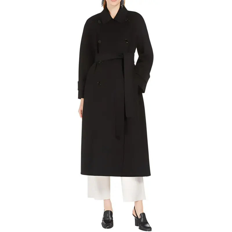 'S MAX MARA Hester Straight Hem Belted Coat-3