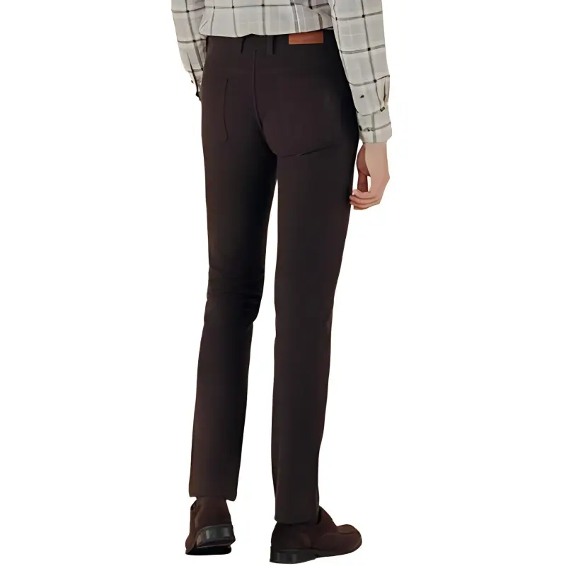 JODOLL Casual Pants Men's Dark Coffee-1