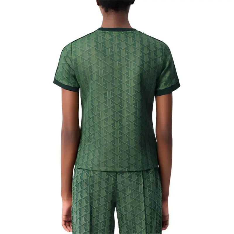 LACOSTE Monogram jacquard T shirt-2