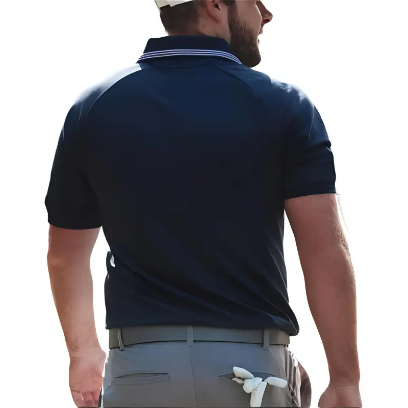 Adidas Polo Shirt Men's Marine Blue/White-1