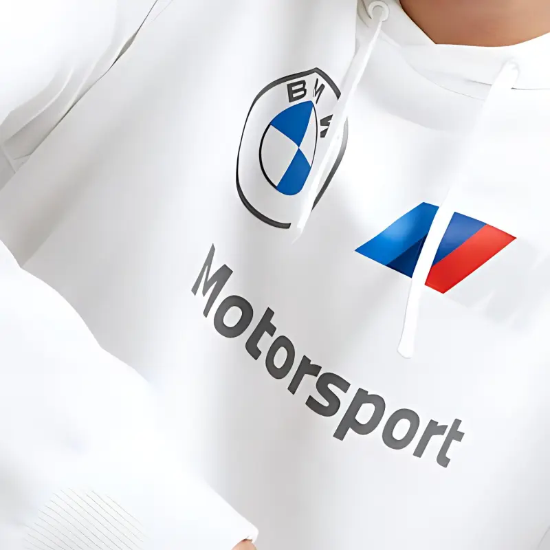 PUMA Hoodie ESS FT BMW M Motorsport Sweatshirt Men's White-5