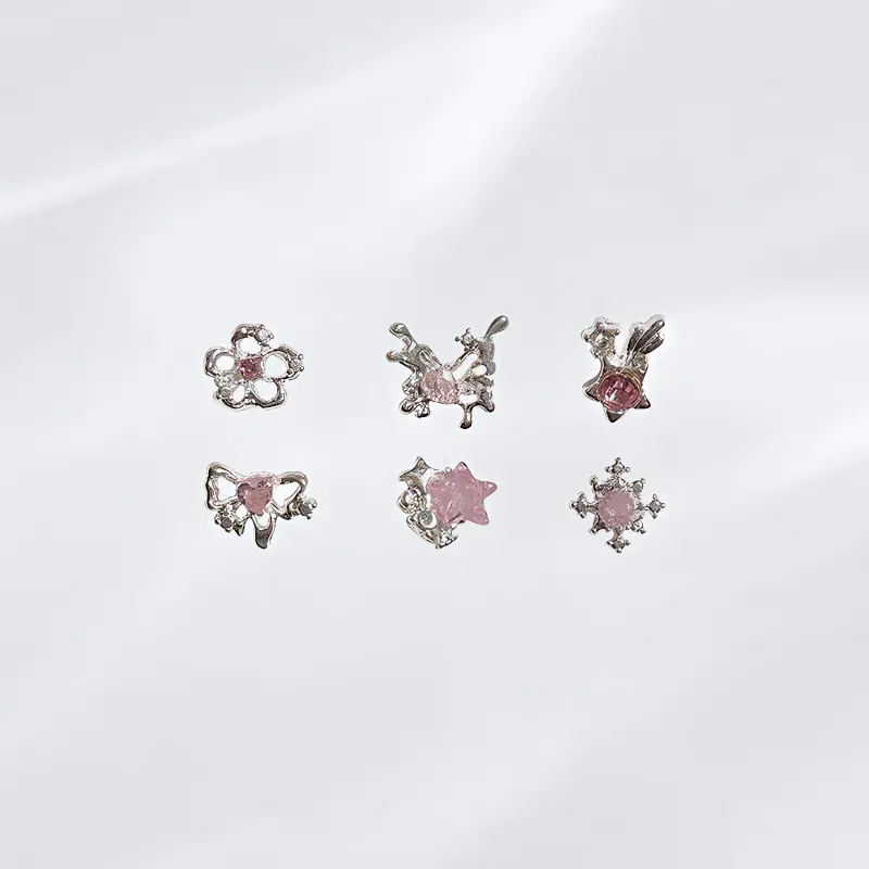 Asia Star Alloy Stud Earrings Women's-1
