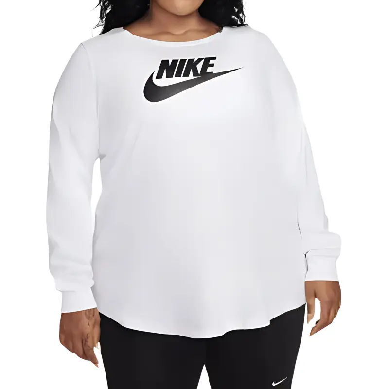 Nike Sportswear Club Women's Long Sleeve T Shirt Plus Size-2