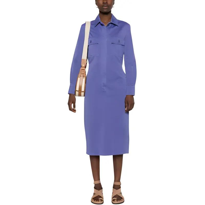 MaxMara Cennare Cotton Shirt Midi Dress-1