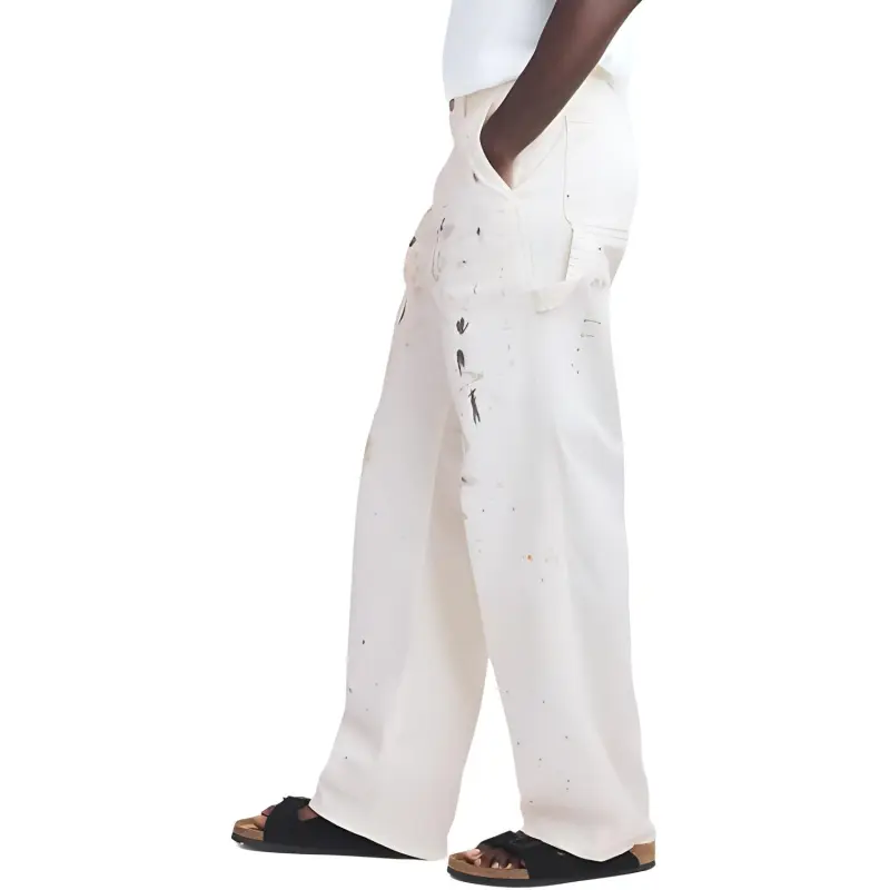 GAP Madhappy Collaboration Casual Pants Unisex White-3