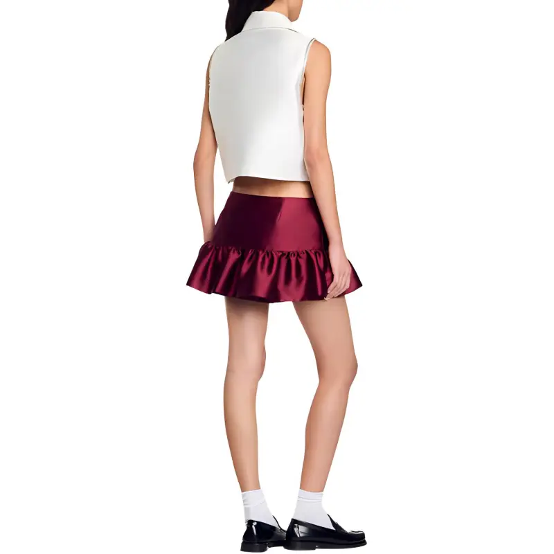 Sandro Sleeveless Twill Shirt-2