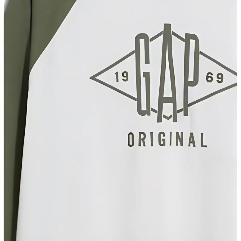 GAP Sweatshirt Men's White Green-3