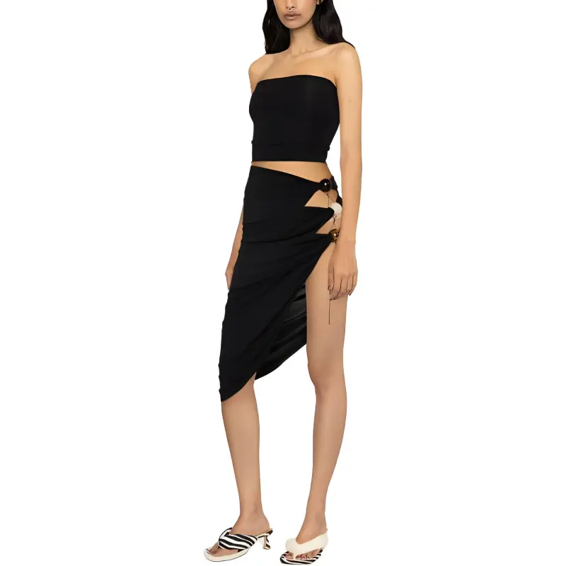 Jacquemus La Jupe Perola 'Black'-3
