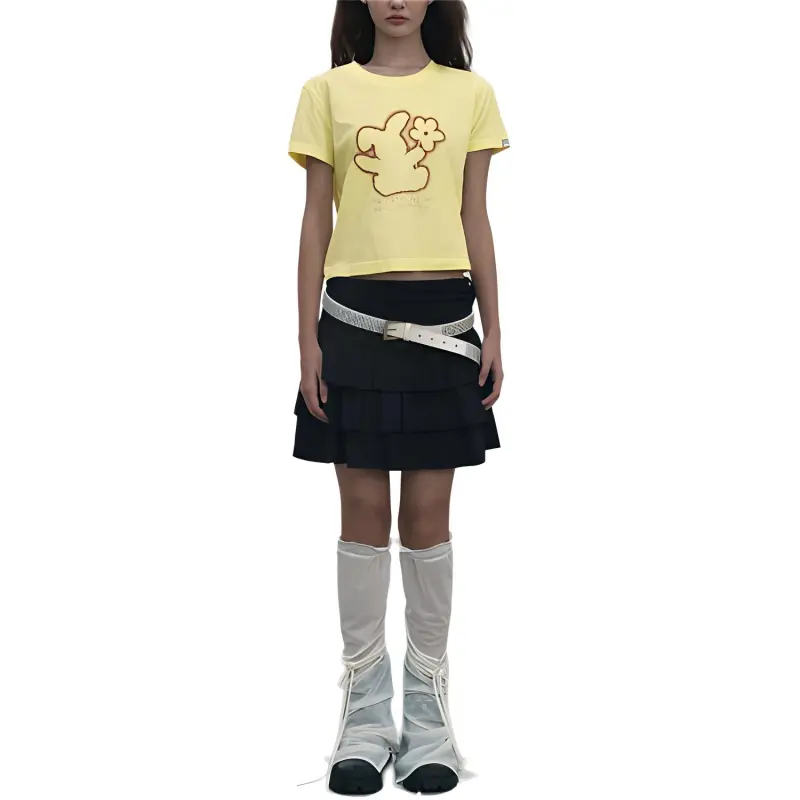 Kirsh SS24 T Shirt Women's Light Yellow-2