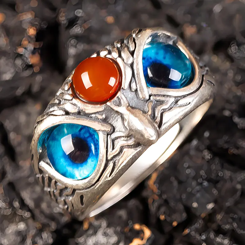 Execute The Blessing Southern Red Agate Rings Unisex-2