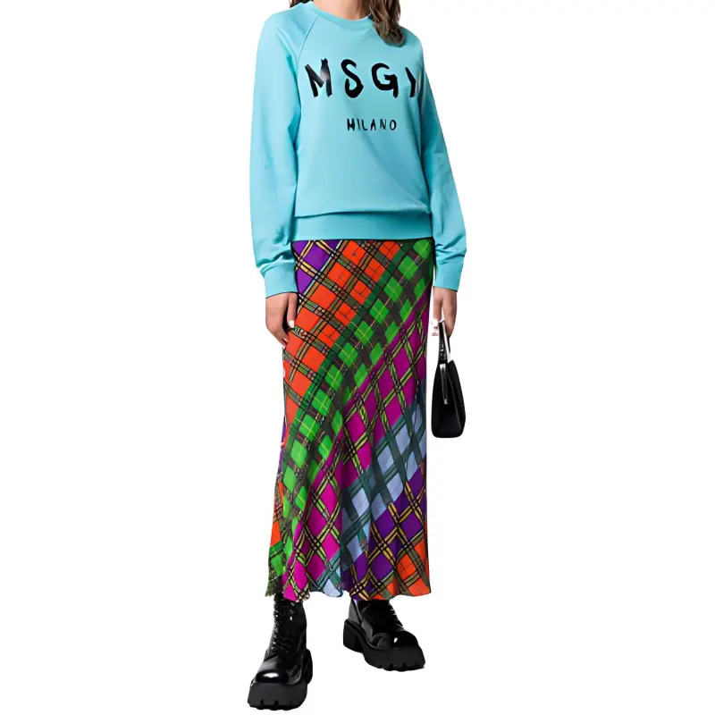 MSGM Sweatshirts Women's Lake Blue-3