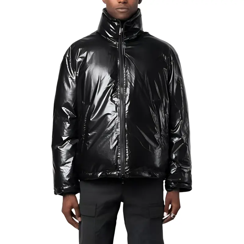 DIESEL SS24 Puffer Jacket Coat Men's Black-1