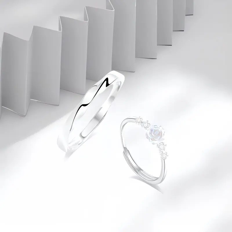 JOYDINNY Sterling Silver Rings Unisex-1