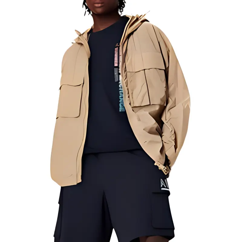 ARMANI EXCHANGEAE SS23 Trench Coat Men's Dark Beige-2