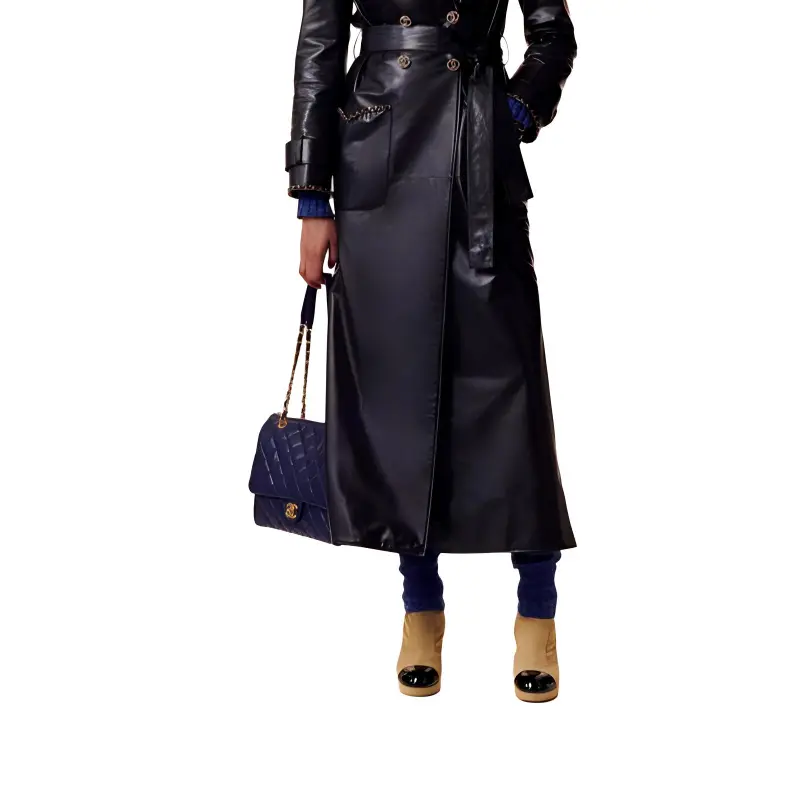 CHANEL FW23 Leather Jacket Women's Black-1