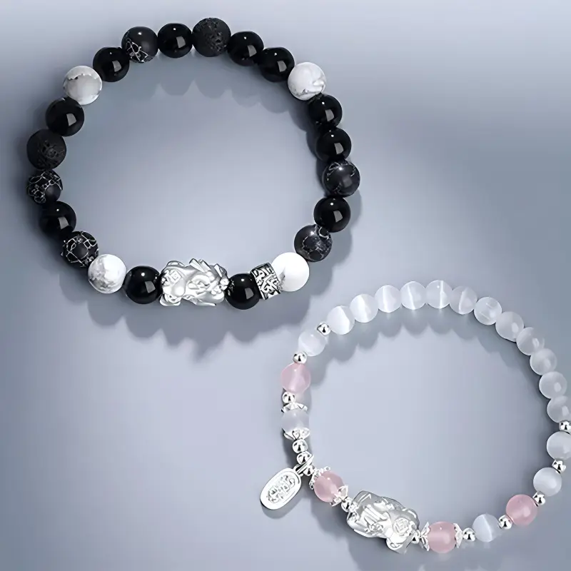 Zhongzhao Jewelry Obsidian Jade Bracelets Unisex-4