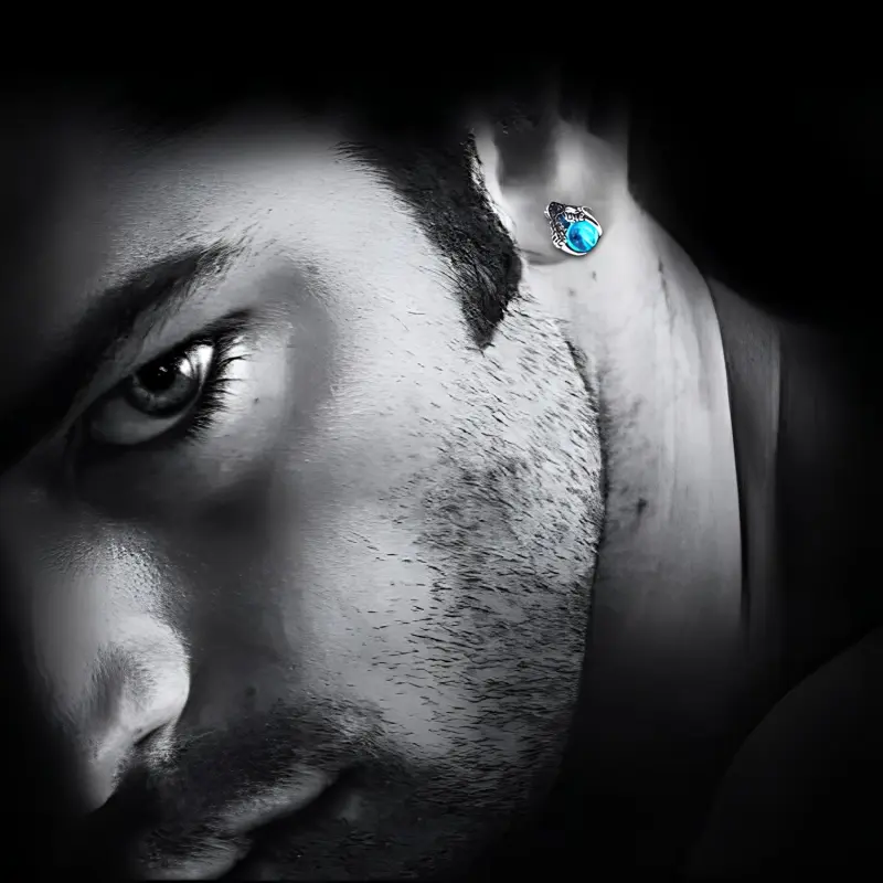 IDEE CREATIVE IDEA FOR YOU Steel Stud Earrings Men's-7