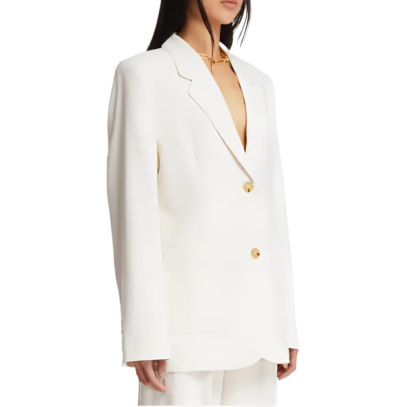 TOTEME Single Breasted Long Sleeved Corduroy Blazer-3