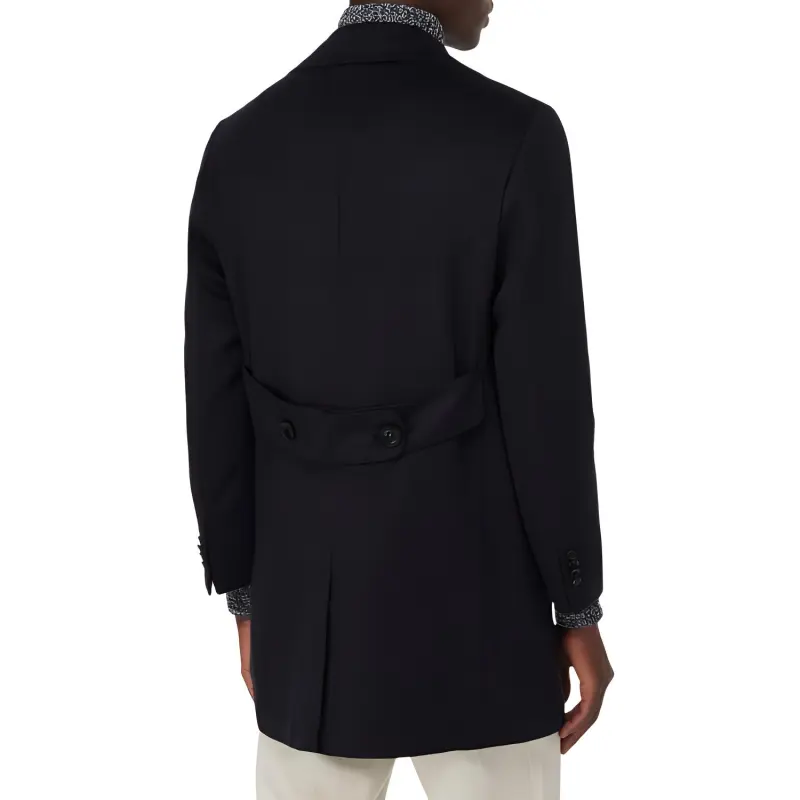 KITON Luca Caban Single Breasted Coat-4