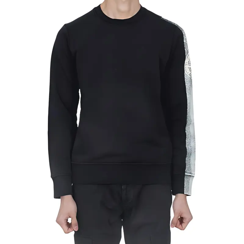 STONE ISLAND Logo Printed Crewneck Sweatshirt-3