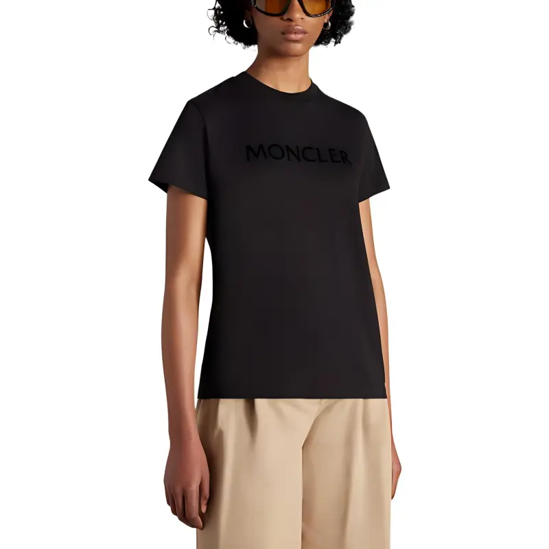 Moncler SS22 T Shirts Women's Black-1