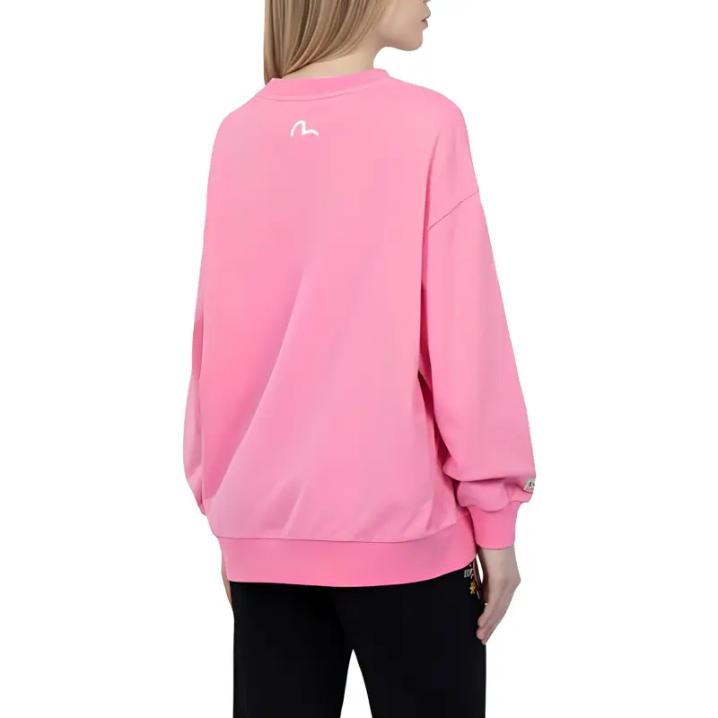 EVISU Sweatshirts Unisex Pink-3