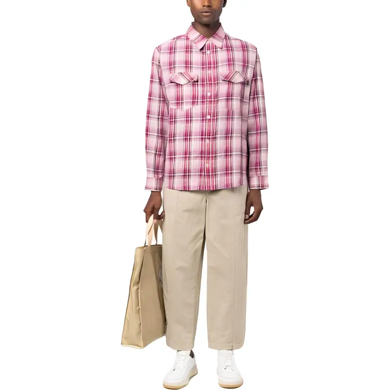 ISABEL MARANT Checked Long Sleeved Shirt-1