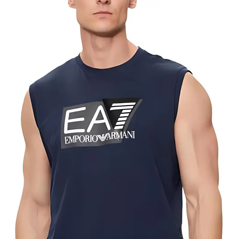 EMPORIO ARMANI Tank Top Men's Marine Blue-4