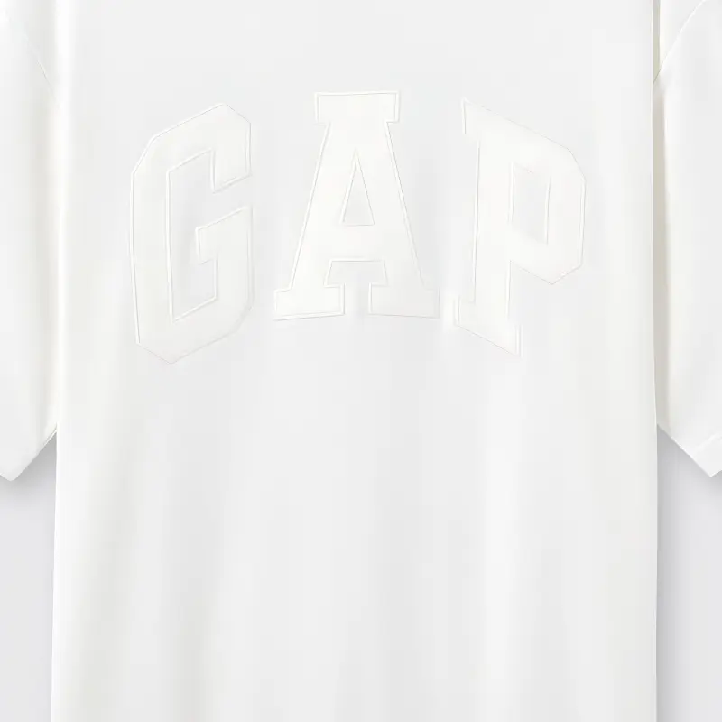 GAP T-Shirts Unisex White+Necklace-4