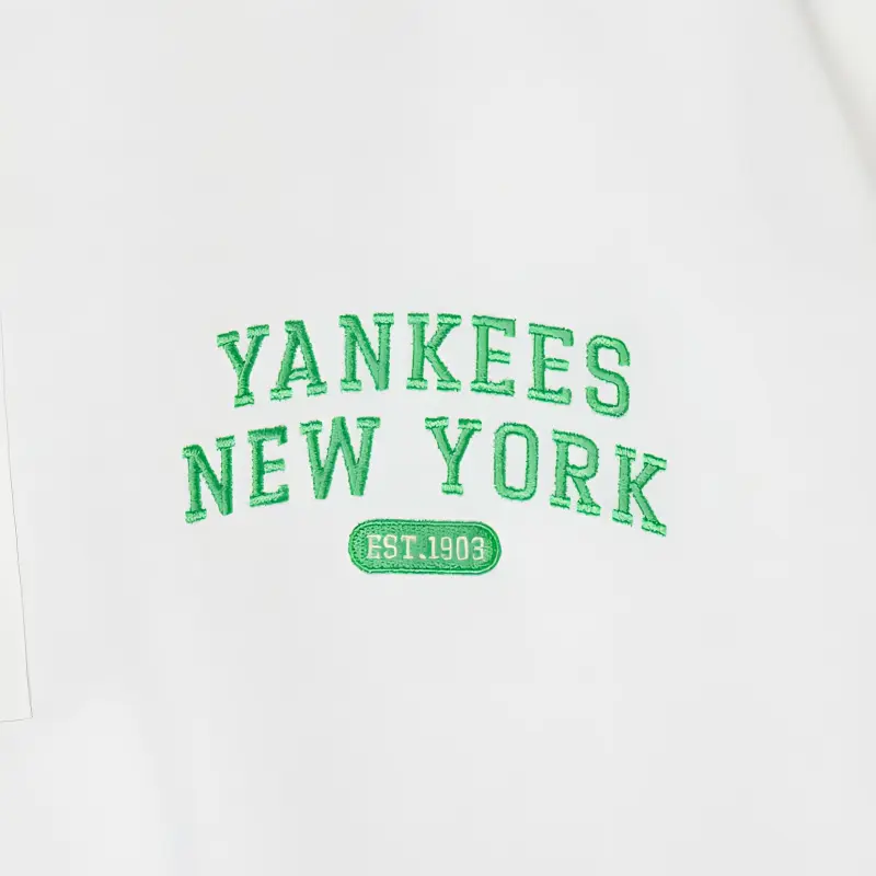 MLB New York Yankees Polo Shirts Men White-5