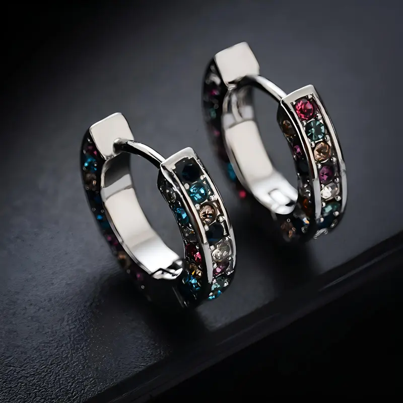 AKAK Titanium Steel Earrings Unisex-2