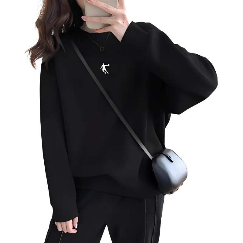 QIAODAN Sweatshirt Women's Black-2