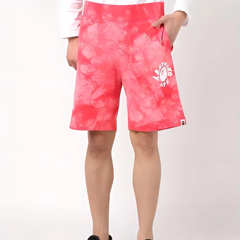 Bape Tie Dye Sweat Shorts-5