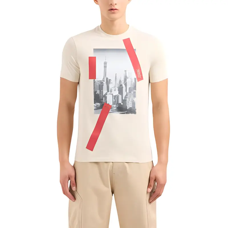 ARMANI EXCHANGE T Shirt Men's Ecru-1