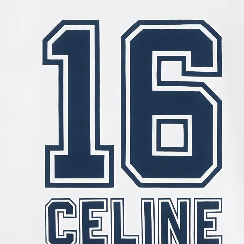CELINE 16 Boxy T shirt In Cotton Jersey-2