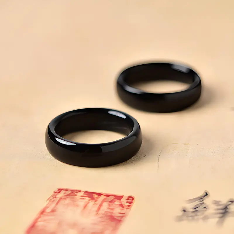 Tokai Family Agate Jade Rings Unisex-12