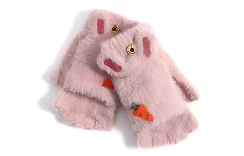 FREE RABBITⅡ Polyester Knit Gloves Women's-5