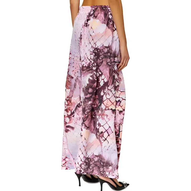 DIESEL Casual Long Skirts Women's Light Purple-2
