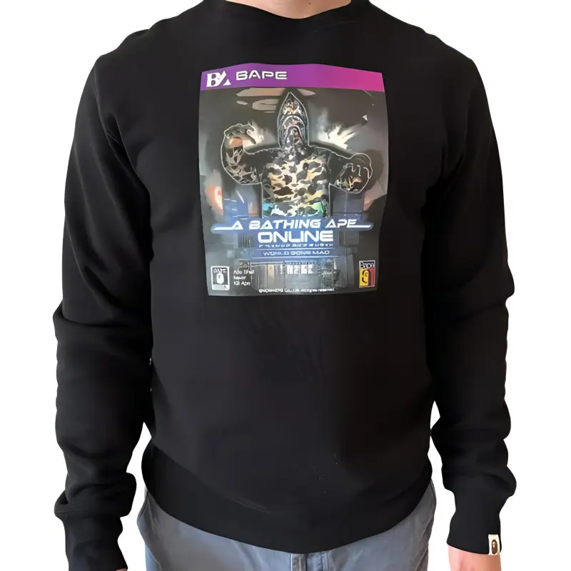 A BATHING APE Game Package Crewneck-3