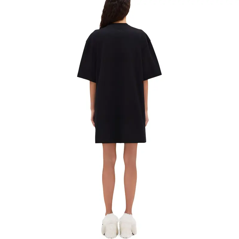 MSGM Swan print T shirt Dress-2